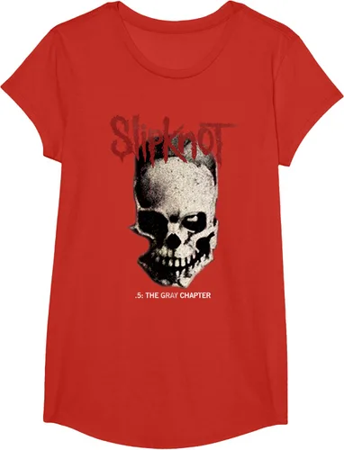Vista 39 de Slipknot Tribal Calavera playera, niños 12, Rojo