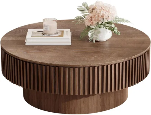 Vista 15 de LKTART Mesa de Centro con Tapa Elevable para Sala de Estar, Mesa de Centro Acanalada de Acento con Almacenamiento, Mesa de Té Central Rectangular
