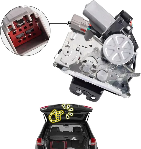 Vista 2 de Actuador de pestillo de puerta trasera con motor compatible para Jeep Grand Cherokee, Dodge Durango 2011-2020 ensamblaje de actuador de pestillo
