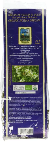 Vista 2 de Gangi Dante Orgánica secados Orégano zacate de Sicilia, .88 oz