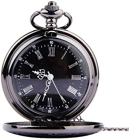 Vista 4 de Reloj analógico y digital, reloj de bolsillo de pantalla simple, reloj de cuarzo doble retro para hombre