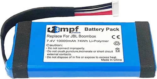 Vista 3 de Reemplazo de batería GSP0931134 01 de 10000mAh compatible con JBL Boombox Altavoz Bluetooth portátil impermeable