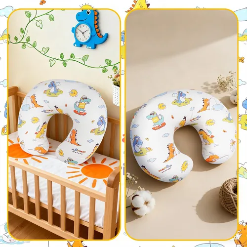 Vista 3 de Funda de almohada de lactancia, compatible con almohada de lactancia Boppy, tamaño original, funda de almohada de lactancia materna para bebés niños