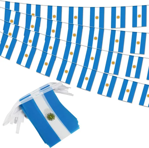 Vista 7 de Bandera de cuerda de calidad premium de 95 pies con 100 países - Banderines internacionales vibrantes perfectos para decoraciones de fiesta, bares