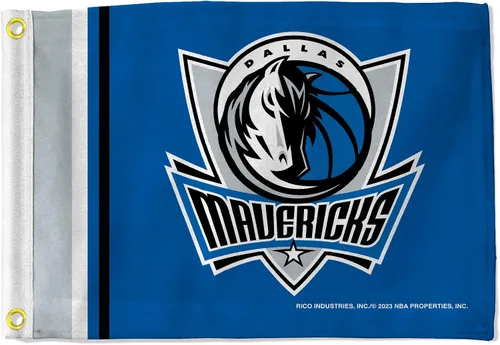 Vista 4 de Rico Industries Bandera estándar de baloncesto de la NBA, de doble cara, ideal para barco/carrito de golf, hogar, etc.