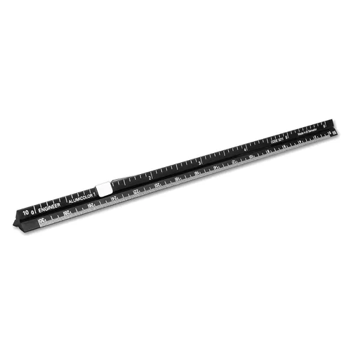 Vista 57 de Alumicolor Regla Métrica de Bolsillo para Arquitecto de Aluminio, 15CM, Negro