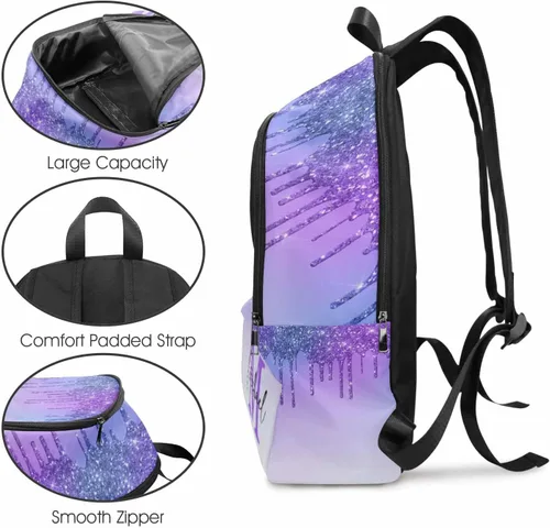 Vista 6 de MyPupSocks Mochila escolar personalizada con nombre personalizado mochila unisex, Multi 00, Personalizado