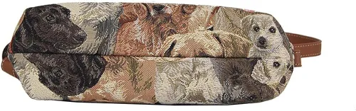 Vista 4 de Signare XB02-LAB - Bolso cruzado de tapiz para mujer, diseño de perro labrador, Labrador