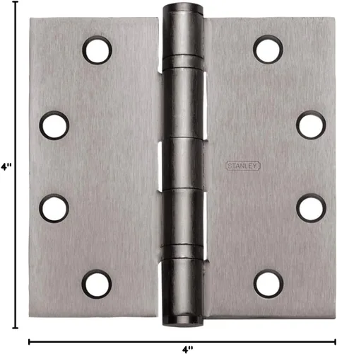 Vista 3 de Stanley fbb179 – 4 4" x 4" – Bisagra Plaza Corner Ball Bearing mortise único Hinge