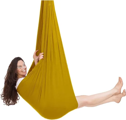 Vista 13 de Columpio sensorial para interiores con autismo y terapia para niños, hamaca colgante para niños y adolescentes con TDAH autista y Asperger