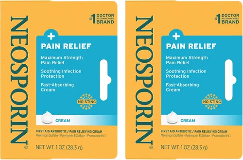 Vista 11 de Neosporin + Crema de doble acción para aliviar el dolor, 0.5 onzas