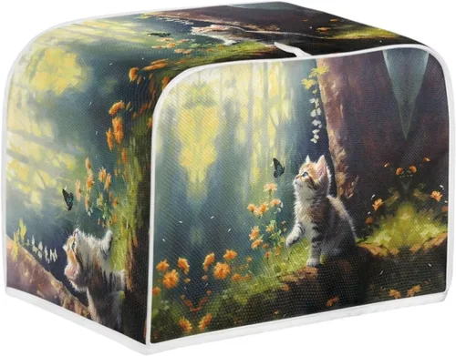 Vista 31 de Xoenoiee Funda protectora para tostadora con estampado de águila y bandera estadounidense del 250 aniversario, a prueba de polvo e impermeable