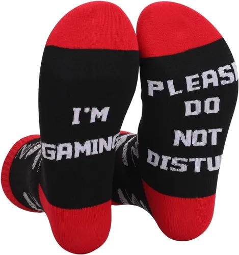 Vista 7 de KACOLOR Divertidos calcetines unisex para hombre, calcetines largos de compresión con impresión 3D