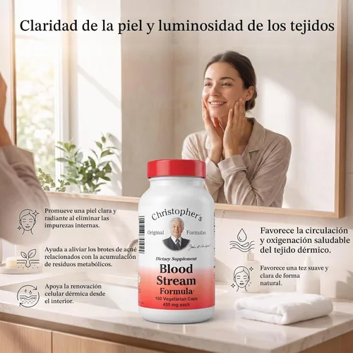 Vista 5 de Fórmula de Flujo Sanguíneo de Christopher's Original Formulas - Suplementos para la Circulación Sanguínea - Apoya la Elasticidad de las Venas, Flujo