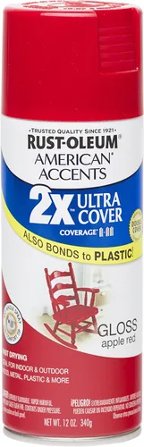 Vista 4 de Rust Oleum 280720 American Accents Ultra Cover 2X Pintura en aerosol, color Satin Lagoon, 12 onzas Laguna Satinado