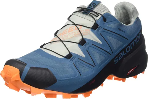 Vista 6 de Salomon Speedcross 5 GTX - Zapatos para correr en montaña para hombre Verde pato/Negro/Onagra