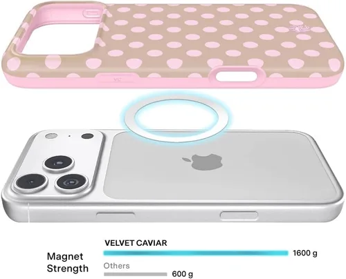 Vista 507 de VELVET CAVIAR Funda para iPhone 15, compatible con MagSafe, probada contra caídas de 10 pies, fundas protectoras de diseño, leopardo color rosa