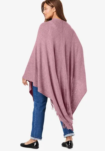 Vista 5 de Woman Within Capa con flecos de talla grande