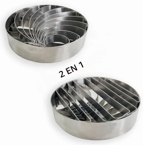 Vista 3 de Molde de pan mexicano hecho de acero inoxidable de 4.1 pulgadas, sello de concha, molde de dos caras para Pan Dulce Mexicano Cortadora de Pan