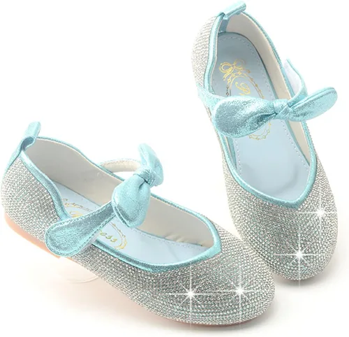 Vista 4 de Cadidi Dinos - Zapatos de vestir para niña, brillantes, princesa para fiesta