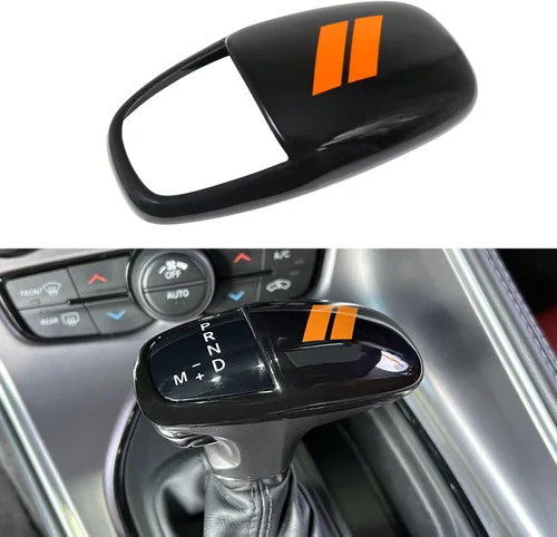 Vista 10 de Cubierta de cabeza de perilla de cambio de marcha para accesorios Dodge Charger 2015-2023 Challenger 2015-2024 Durango 2016-2026, inserción
