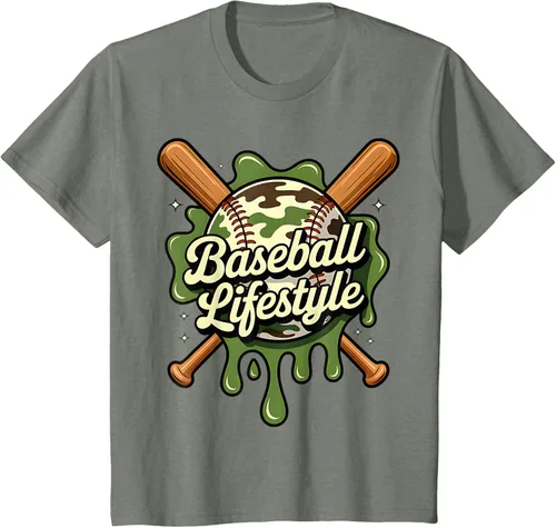 Vista 116 de Baseball Life Style 101 Apparel Youth Drip Baseball Boys Kid Camiseta