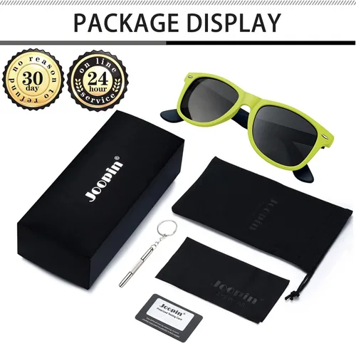 Vista 6 de Joopin Gafas de sol cuadradas polarizadas con protección UV para hombre y mujer