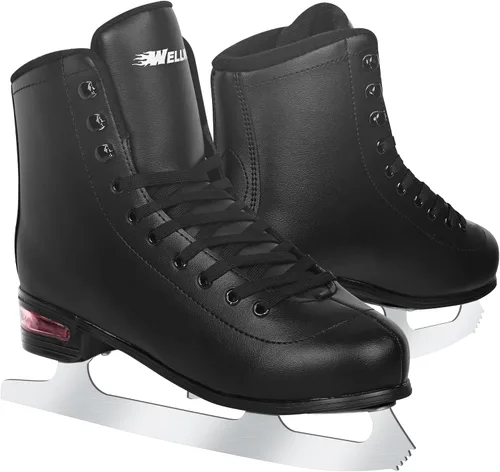 Vista 9 de Ice Skates for Women, Adult Figure Skates for Men, Figure Skating Shoes with Velvety Lining for Indoor& Outdoor Rink,Ice Skates Size 5 6 7 8 9 10 11