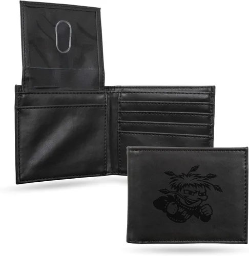 Vista 14 de NCAA Rico Industries Cartera Billetera con Grabado Láser Cartera Billetera con Grabado Láser - Diseño Delgado - Gran Regalo