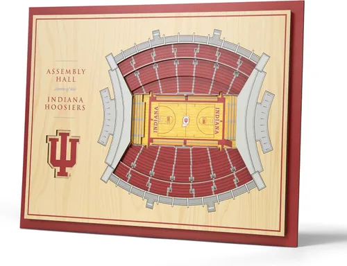 Vista 33 de YouTheFan - Póster para pared de la NCAA, vista de estadio en 3D de 5 niveles, Marrón