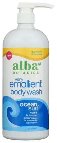 Vista 9 de Alba Botanica Jabón Corporal Muy Emoliente, Rescate de Coco, 32 Oz