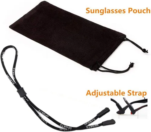 Vista 4 de COOLSOME Gafas de sol polarizadas flexibles para niños y niñas de 3 a 10 años con correas
