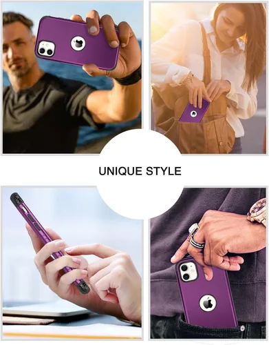 Vista 7 de BENTOBEN Fundas para iPhone 11 Pro Max, 2 en 1, ajuste delgado, resistente, híbrido, a prueba de golpes, de poliuretano termoplástico suave