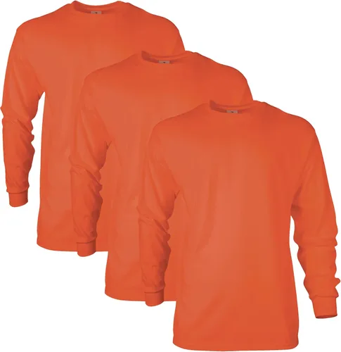 Vista 151 de Gildan - Camiseta de manga larga de algodón ultra estilo G2400 para adultos, paquete múltiple
