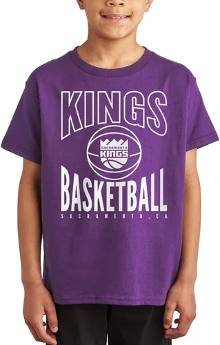 Vista 18 de Junk Food NBA Team Basketball - Camiseta de manga corta para niños y niñas con licencia