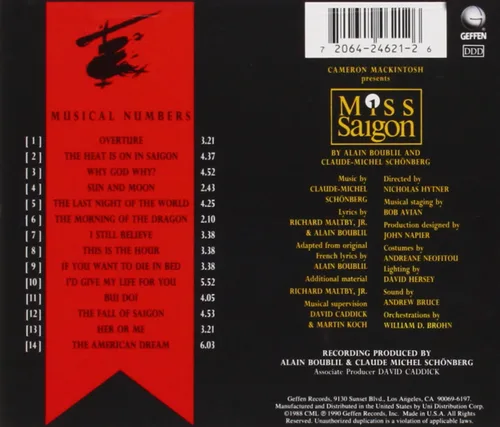 Vista 2 de Miss Saigon Original 1989 London Cast - Highlights
