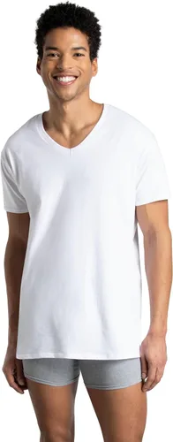 Vista 5 de Fruit of The Loom Camisetas con cuello en V para hombre, absorben