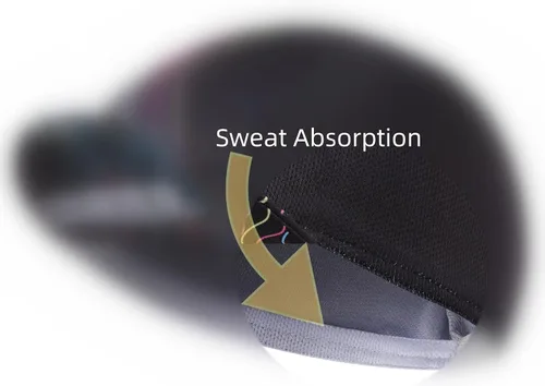 Vista 3 de Funny - Gorra de ciclismo de poliéster para ciclismo, forro de casco transpirable y absorción de sudor