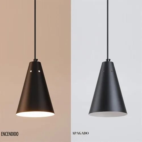 Vista 7 de Lámpara colgante negra enchufable, luces colgantes con interruptor de encendido/apagado de cable de enchufe, mini luces colgantes para isla