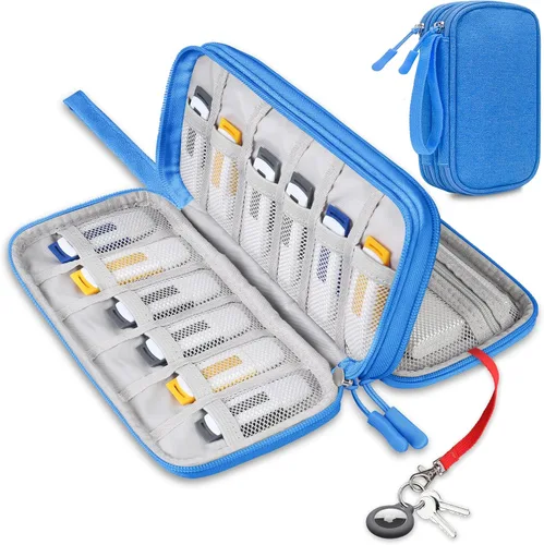 Vista 12 de Lacdo Estuche para unidad flash USB, organizador portátil de accesorios electrónicos para SanDisk/SamData/Samsung, memoria, USB, USB, USB, USB, USB