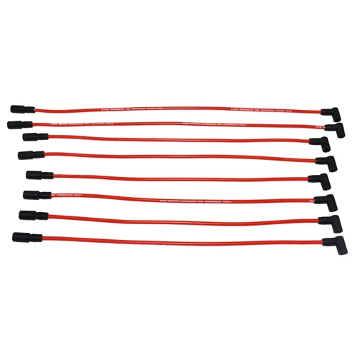 Vista 2 de A-Team Performance Juego de cables de bujía de silicona – Botas de silicona negras de 90 grados – Cables compatibles con Chevy y GMC Vortec