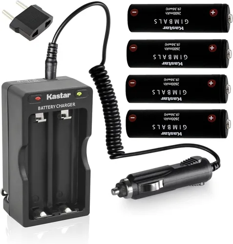 Vista 8 de Kastar Kit de cargador de viaje de repuesto para batería GMB-B117, batería GMB-B118, estabilizador de cardán Feiyu AK2000, estabilizador de cardán
