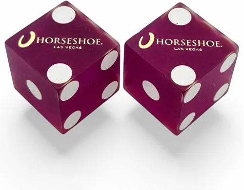 Vista 8 de Par de dados de casino en serie a juego - Auténticos dados de dados de Las Vegas 0.748 in, juegos de mesa y coleccionables - Aliante rojo pulido