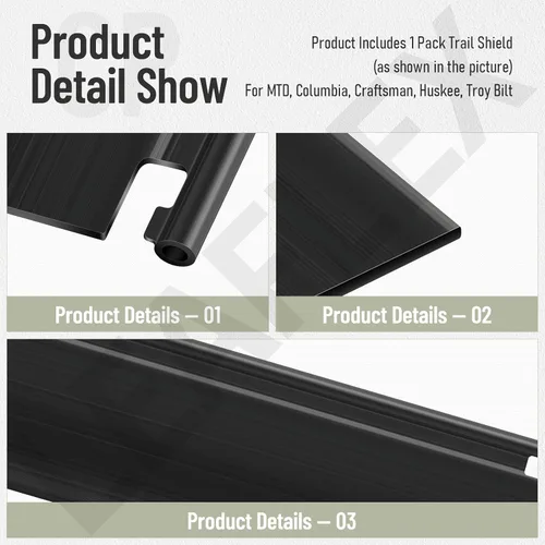 Vista 3 de 731-07203 Trail Shield compatible con MTD compatible con Columbia Craftsman Huskee Troy Bilt (1)