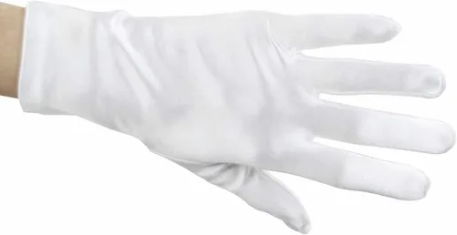 Vista 2 de Guantes de vestir de satén elásticos brillantes hasta la muñeca 2BL