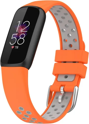 Vista 5 de Correas de repuesto compatibles con correas Fitbit Luxe, accesorios para reloj inteligente, bandas de silicona transpirable, correa deportiva