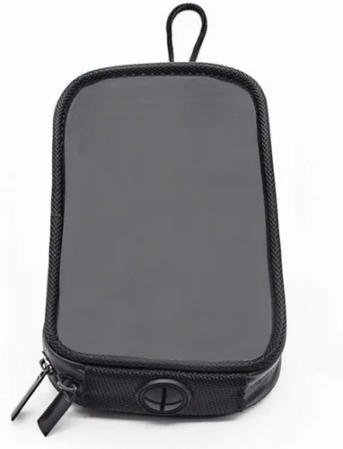 Vista 5 de Naysku Bolsa de tanque de motocicleta, soporte magnético para teléfono con conector para auriculares, bolsa transparente para tanque, bolsa