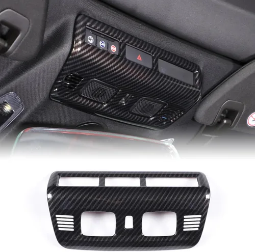 Vista 18 de CHEAYAR Marco de Decoración y Cubierta de Remate Compatible con Interruptor de Elevación de Ventana para Chevrolet Corvette C8 2020-2023