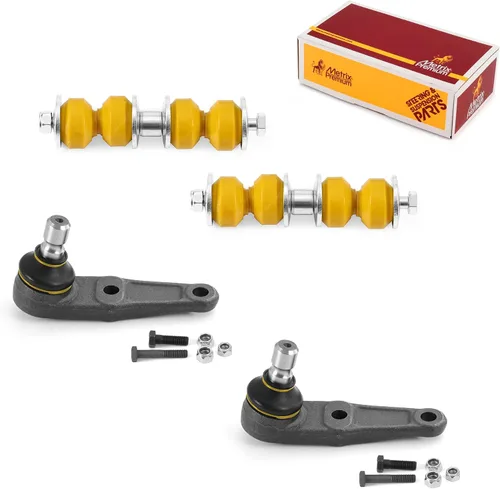 Vista 208 de Metrix Premium Chassis Parts - Juego de 4 piezas de articulación de rótula superior y barra estabilizadora delantera para Ford Ranger RWD 1998-2011