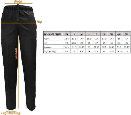 Vista 2 de M&M SCRUBS Pantalones de chef clásicos unisex